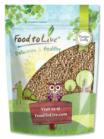 Food to Live Dry Roasted Sunflower Seed Kernels, 2 Pounds Unsalted, Oven Roasted, No Oil Added, Hulled, No Shell, Vegan, Kosher,