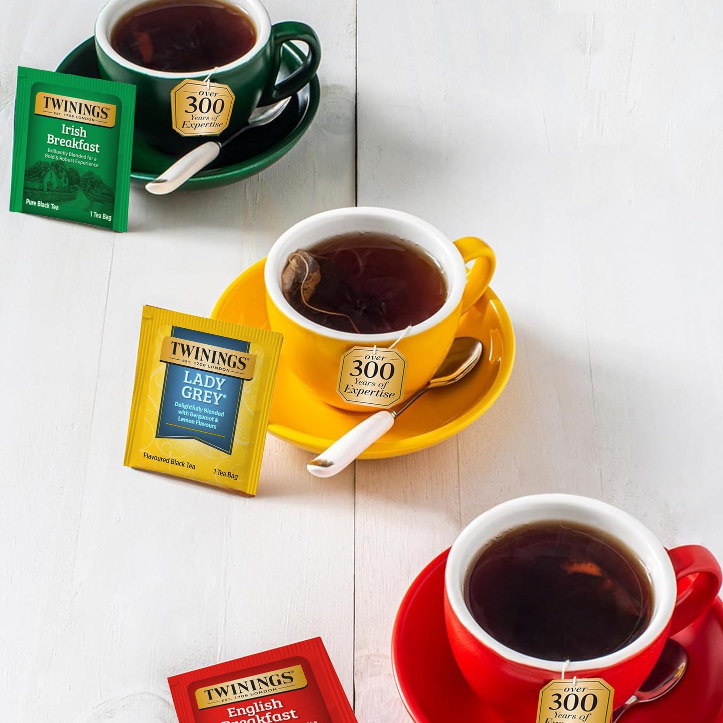 Twinings Tea Bag Sampler Variety With Walnut Wooden Organizer Tea Chest (36 Tea Bags) 6 Different Popular Flavors, Gift For Tea Lovers: Women, Men, Mom, Dad, Family, Friends, Couples
