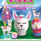 PAAS Loveable Llamas Egg Decorating Kit with Felt Stickers, Food Safe Dye, Egg Stands, and Accessories - White/Pink
