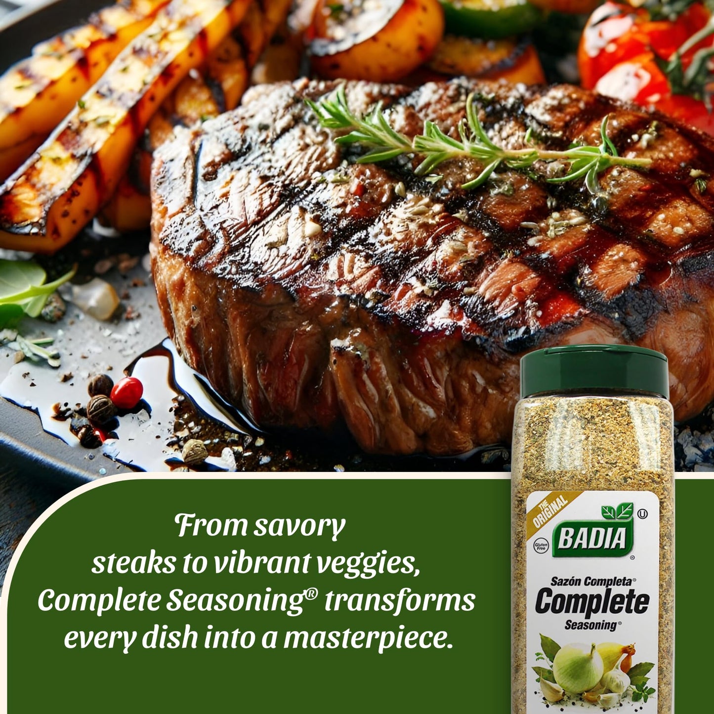 Badia Complete Seasoning, All-Purpose Spice Blend For Cooking, Grilling & Marinades Perfect Flavor Enhancer 28 Oz, 1.75 Pound