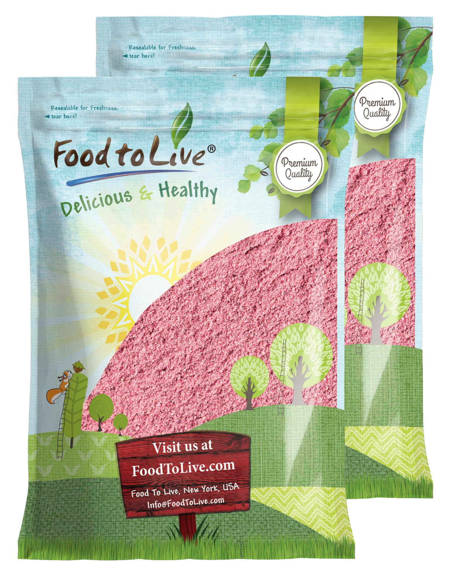 Food to Live Pomegranate Powder, 14 Pounds - 103% Natural Antioxidant, Rich Superfood for Smoothies, Baking and Juice, with real