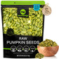 NUT CRAVINGS - Raw Pumpkin Seeds Pepitas, Unsalted, Shelled, (80oz - 5 LB) Bulk Nuts Packed Fresh in Resealable Bag - Kosher Hea