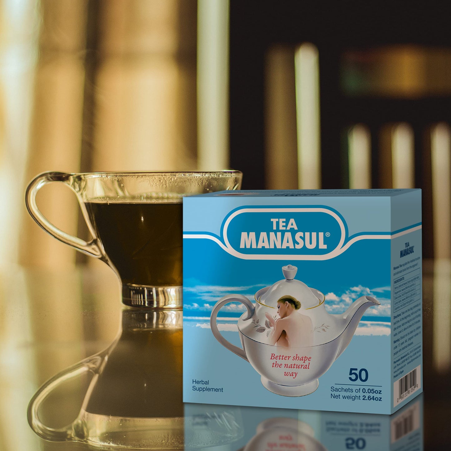 Manasul Classic - Infusion Based On Senna, Peppermint, Lemon Balm, Liquorice And Anise. Herbal Tea With Calming Effect. 50 Tea S