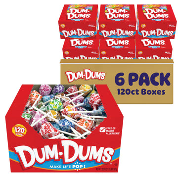 Dum Dums Original Candy Mix Variety Pack - All-Time Classic Flavors, Lollipops Individually Wrapped in Bulk Candy Bag, Assorted 