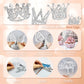44 Pcs Silver Crown Cake Decoration 16 Pcs Mini Crown Tiny Crown With 24 Pcs Butterfly Wall Decors And 4 Pcs Birthday Cake Toppe