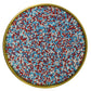 Edible Red & Blue & White Sprinkles Candy 2Mm Mini Pearls Cake Decorations Cupcake Toppers Cookie Decorating Perfect For Wedding