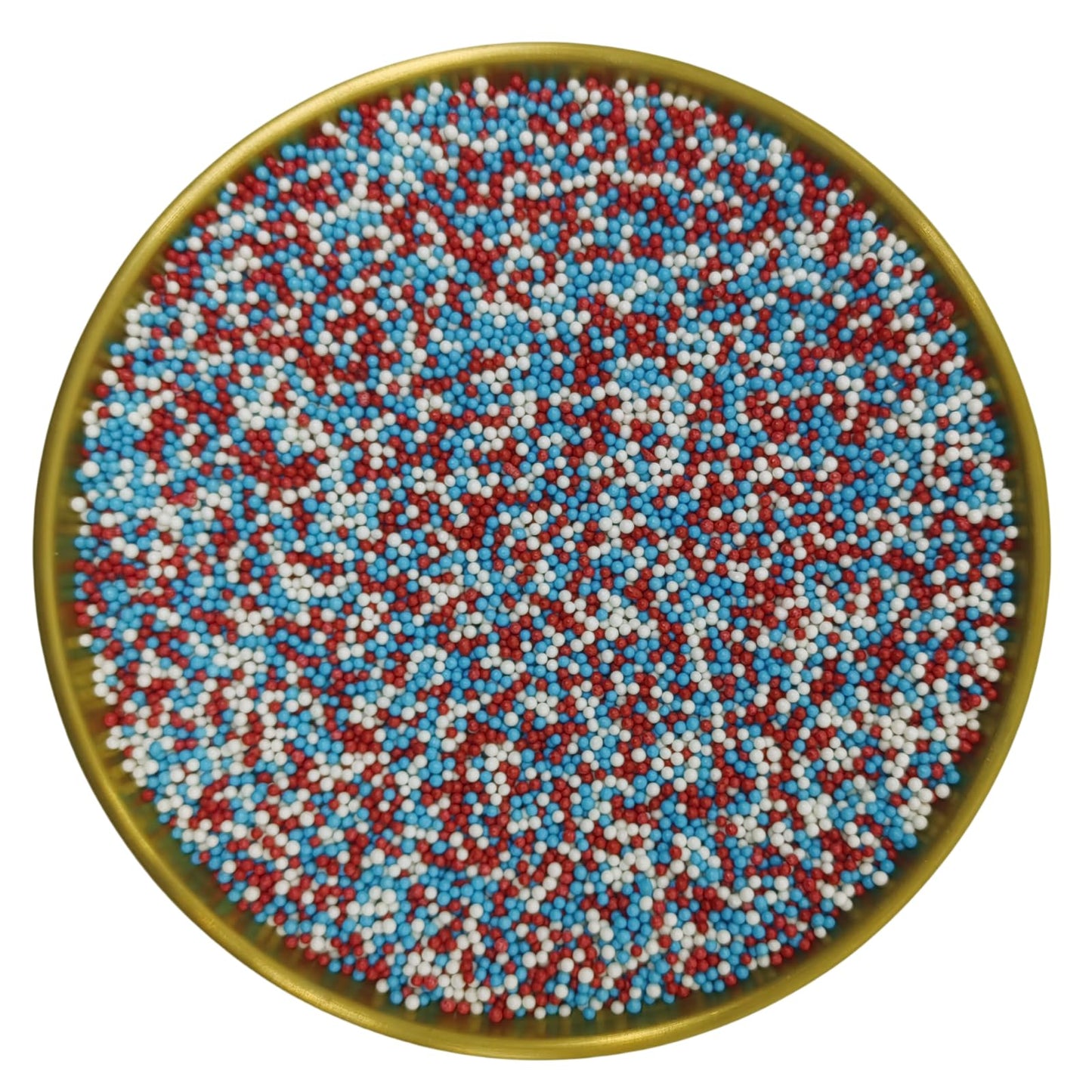 Edible Red & Blue & White Sprinkles Candy 2Mm Mini Pearls Cake Decorations Cupcake Toppers Cookie Decorating Perfect For Wedding