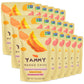 Yammy Dried Mango Chips, No Sugar Added, Low Calorie Vegan Snack, 0.6oz Pack of 18