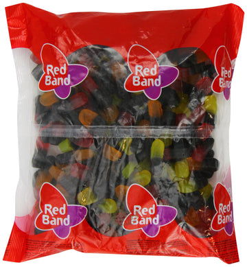 Red Band Liquorice Fruit Duos 1 Kg - Dutch Quality