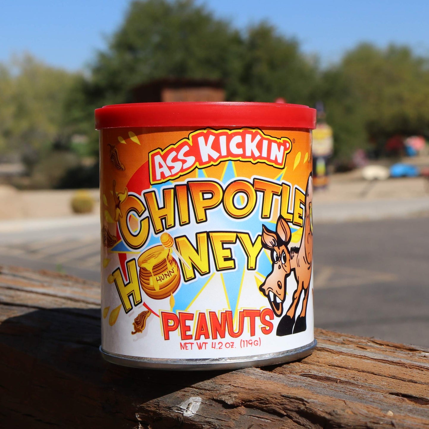 Chipotle Honey Roasted Spicy Hot Peanuts - 4.2 Oz. - Ultimate Spicy Gourmet Gift Peanuts - Try if you dare!
