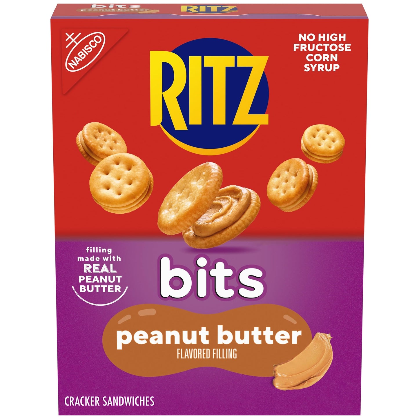 RITZ Bits Peanut Butter Sandwich Crackers, 8.8 oz