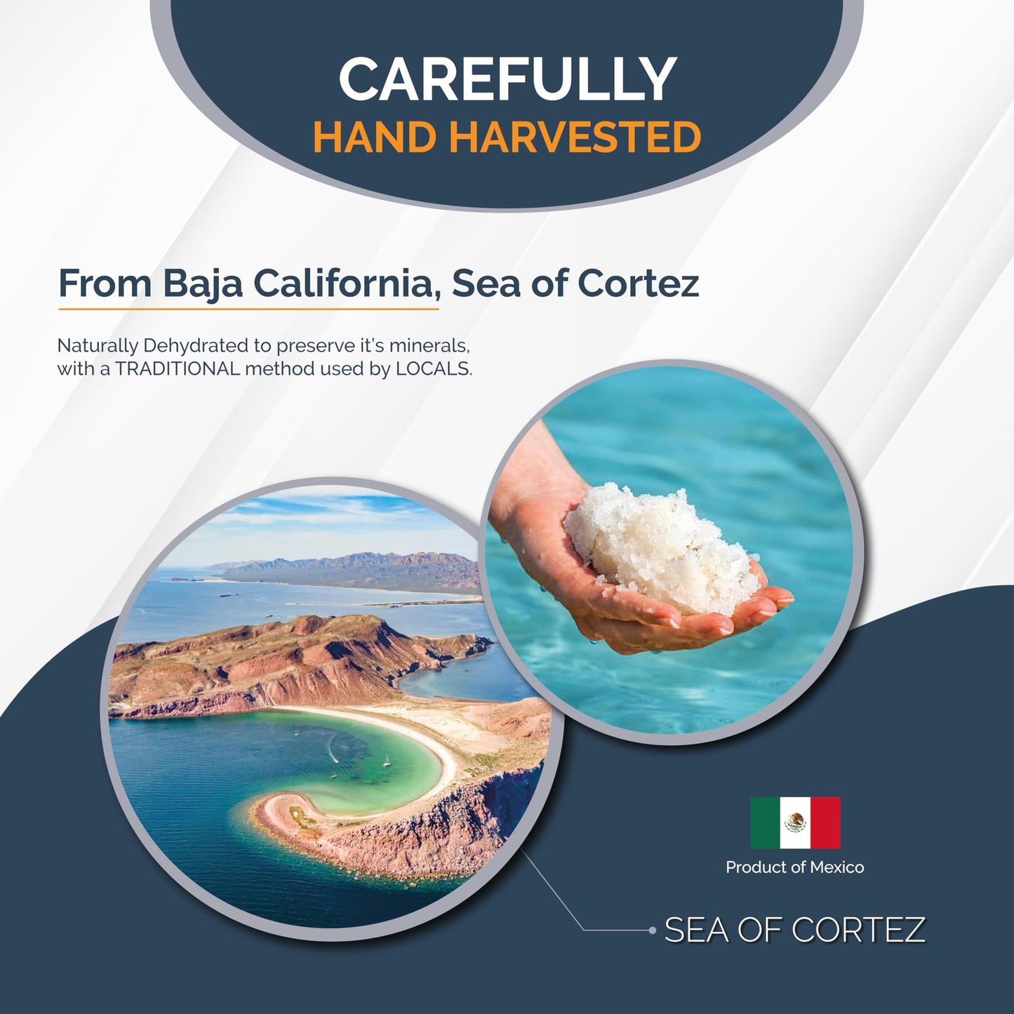 All Goods Products Mineral Sea Salt - Fine Grain  8 oz  100% Natural  Hand-Harvested  Loaded with 90+ Essential Minerals  30% Less Sodium  Kosher  Unrefined.