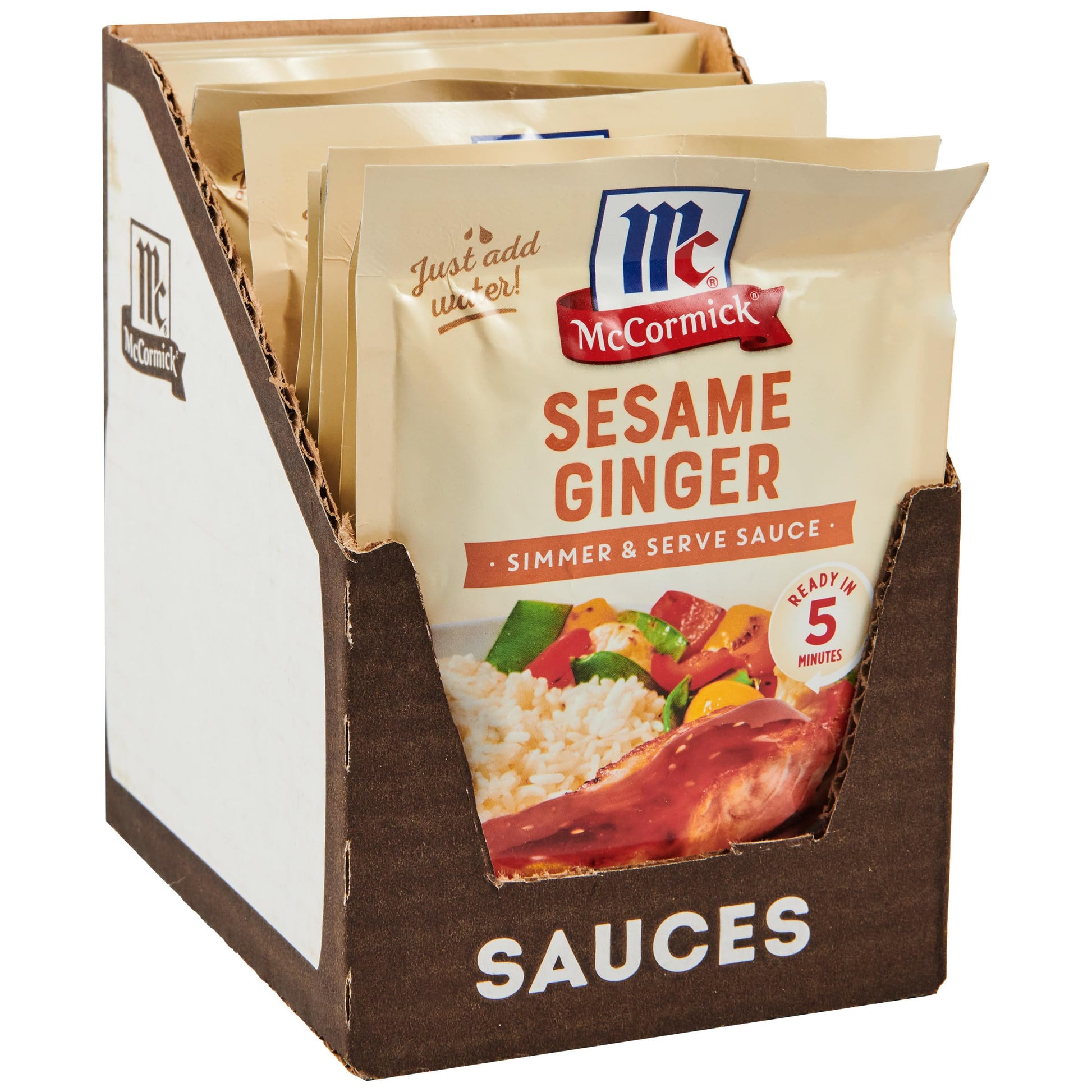 McCormick Sesame Ginger Simmer & Serve Sauce Mix, 1 oz (Pack of 12)