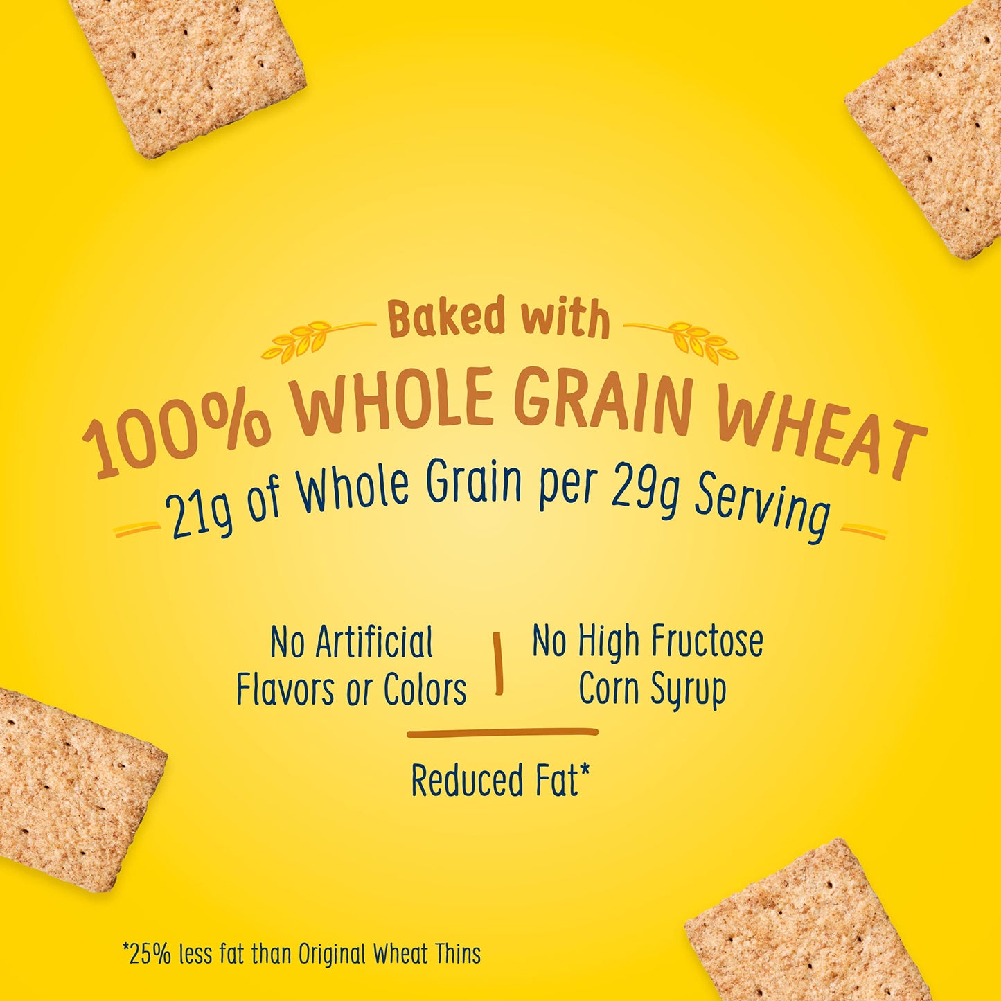 Wheat Thins Reduced Fat Whole Grain Wheat Crackers, 6 - 8.Oz Boxes