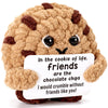 YUEYUQIU Friendship Gifts for Women Friends, Handmade Crochet Cookie Decor, Sentimental Thank You Presents for Best Friend Her, 