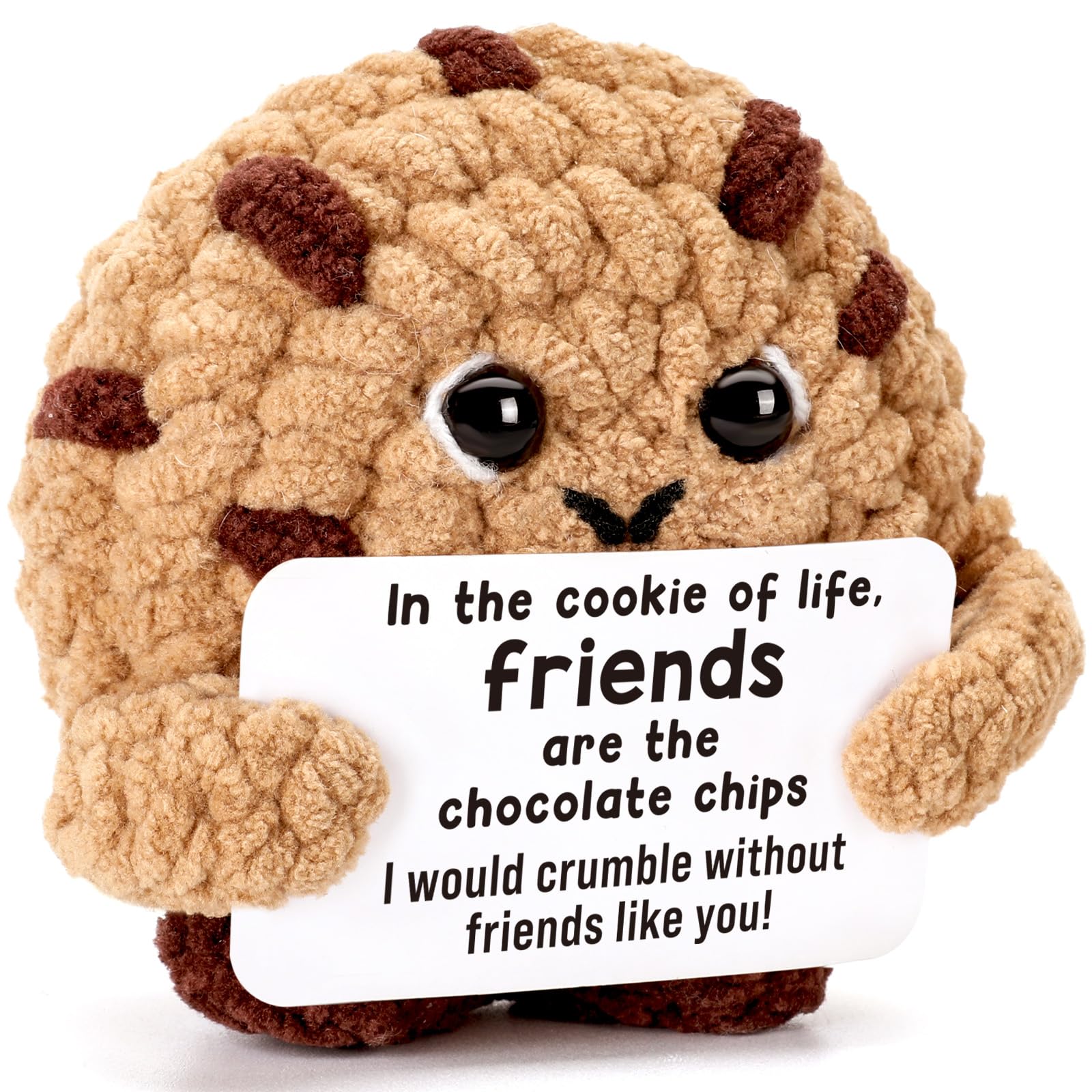 YUEYUQIU Friendship Gifts for Women Friends, Handmade Crochet Cookie Decor, Sentimental Thank You Presents for Best Friend Her, 