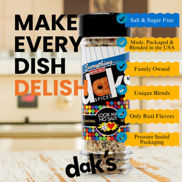 Dak'S Spices Everything But Tha' Salt Blend | 100% Salt & Sugar Free | Healthy Seasoning | Msg, Preservative & Potassium Chlorid