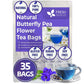 Premium Butterfly Pea Flowers, Tea Bags, 100% Natural and Pure from Butterfly Pea Flowers, Hand-made, Made With Natural Materials-Corn Fiber Tea Bag, Sugar/Caffeine/Gluten Free