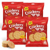 Yarych Delicate Crackers, Light Crispy Snack Crackers, 6.3 oz Bags, Mild-Flavored Crackers with Smooth Texture for Cheese, Sprea