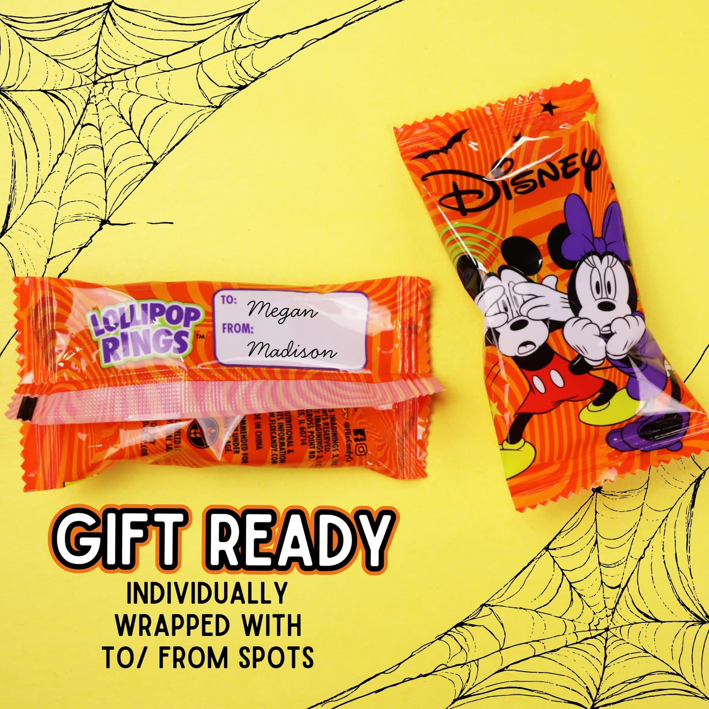 Imaginings 3 Limited Edition Disney Halloween Lollipop Rings, 18 Individually Wrapped Suckers, Medium Size