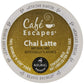 Café Escapes Chai Latte K-Cups Coffee, 12 Count, Model 5000054364