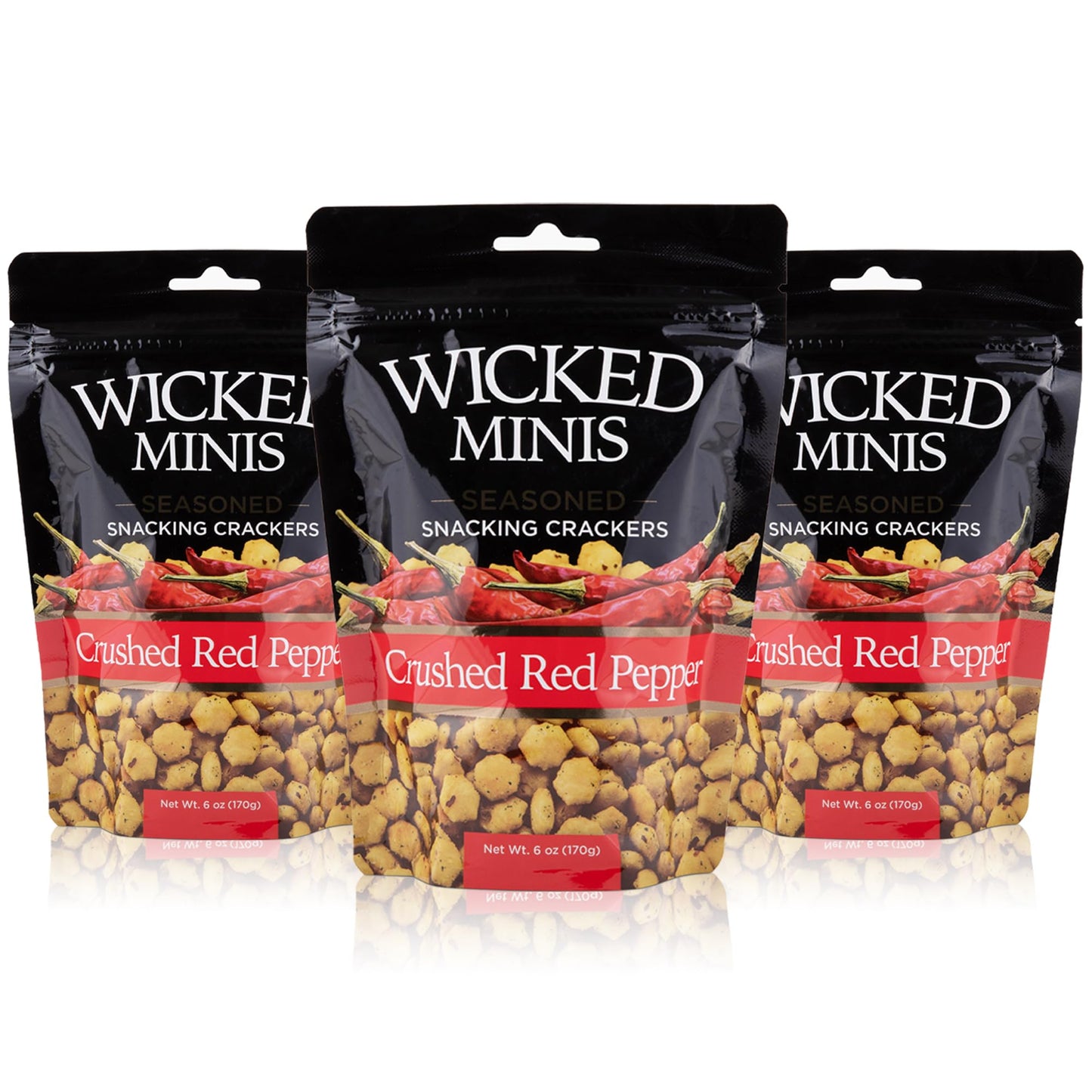 Wicked Mix Soup & Oyster Crackers - Salted Mini Puffed Snack, 6 Oz (Pack of 3)