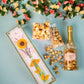 Birthday Floral Bubble Box With Caramel White Chocolate Popcorn By Send A Cake, Ready To Gift, No Assembly Required - Unique Happy Birthday Gift For Women, Men, Sister, Mom, Dad, Best Friend