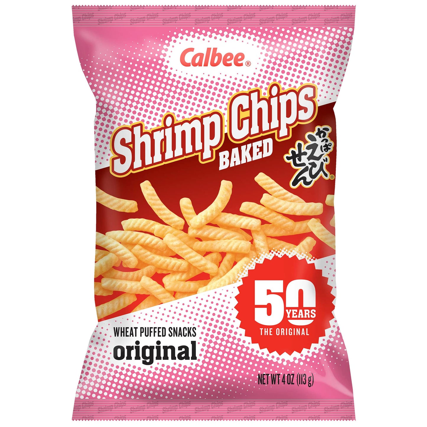 Calbee Shrimp Chips - Original Flavor, 4 oz Pack of 12, Made with Real Shrimp, Crunchy Snack