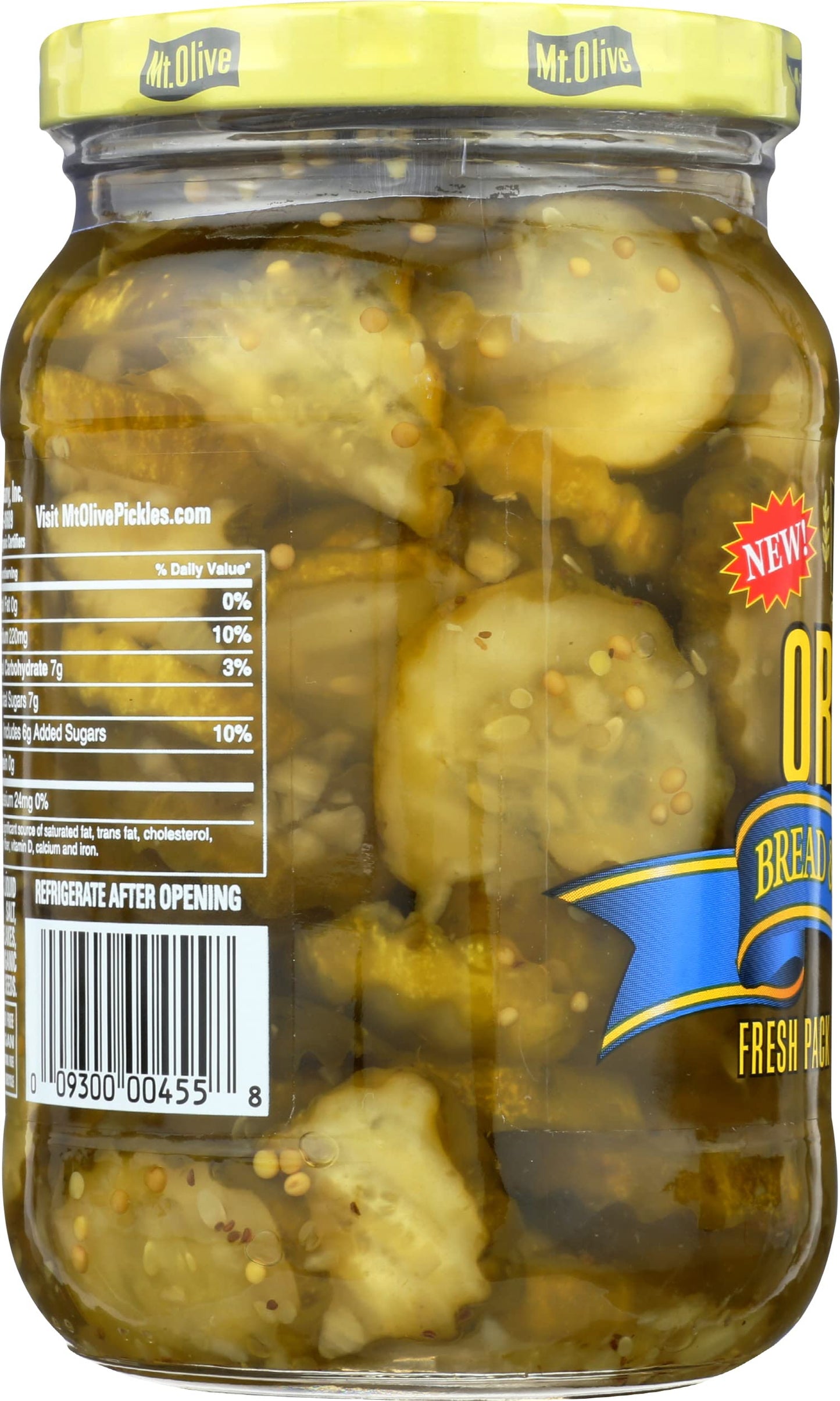 Mt Olive Pickle Co - Organic Pickles - Bread And Butter Chips - Case Of 6 - 16 Fl Oz.(D0102H7Aalu.)