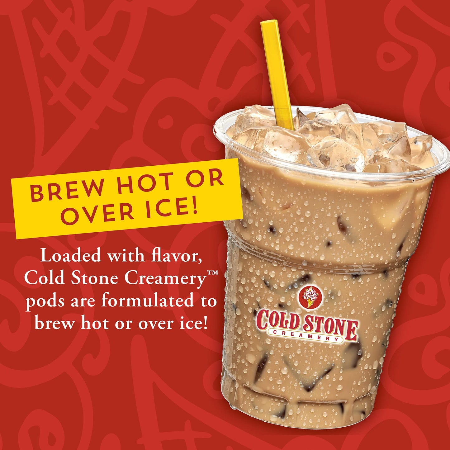 Cold Stone Creamery Beverages Ice Cream Flavored Coffee Pods, 40 Count, Berry Berry Berry Good, Compatible with K Cup malt-inspired