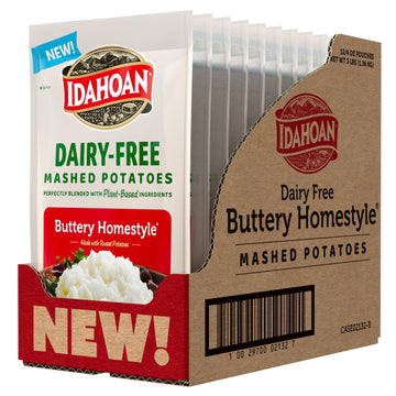 Idahoan Dairy-Free Mashed Potatoes, 4 oz (pack of 12)