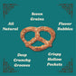 Unique Snacks Multi Grain Pretzels, Homestyle Baked, 11 oz (Pack of 6), Certified OU Kosher, Non-GMO, Multi-grain