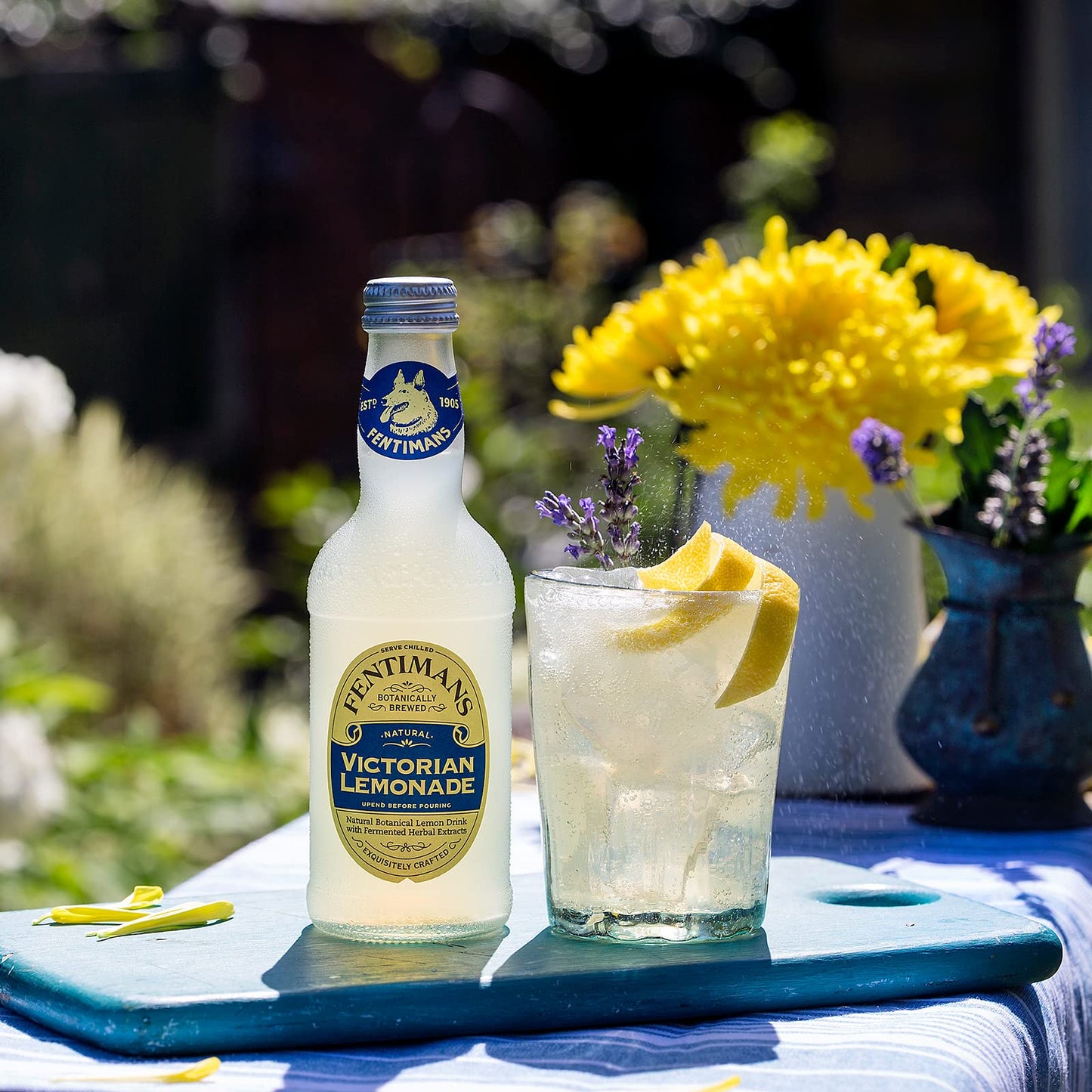 Fentimans Sparkling Victorian Lemonade - Sparkling Lemonade, Lemon Sparkling Water, Great Over Ice Or As Mixer, Natural Ingredients, Craft Soda, Botanically Brewed - 9.3 Fl Oz (Pack Of 4)