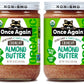 Once Again Organic Crunchy Almond Butter, 16Oz - Lightly Toasted - Salt Free, Unsweetened - Usda Organic, Gluten Free Certified, Peanut Free, Vegan, Kosher, Paleo - Glass Jar (2 Pack)