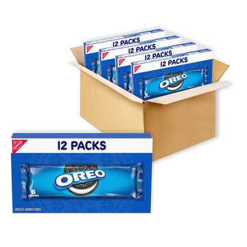 Oreo Chocolate Sandwich Cookies, 48 - 2 Oz Snack Packs (4 Boxes)