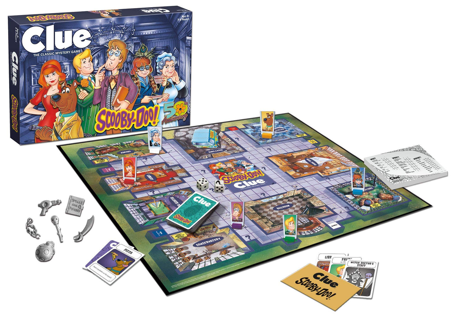 Clue: Scooby-Doo Board Game | Official Scooby-Doo Merchandise Based On The Popular Scooby-Doo Cartoon | Classic Clue Game Featuring Scooby-Doo Characters | Gather The Gang And Solve The Mystery!