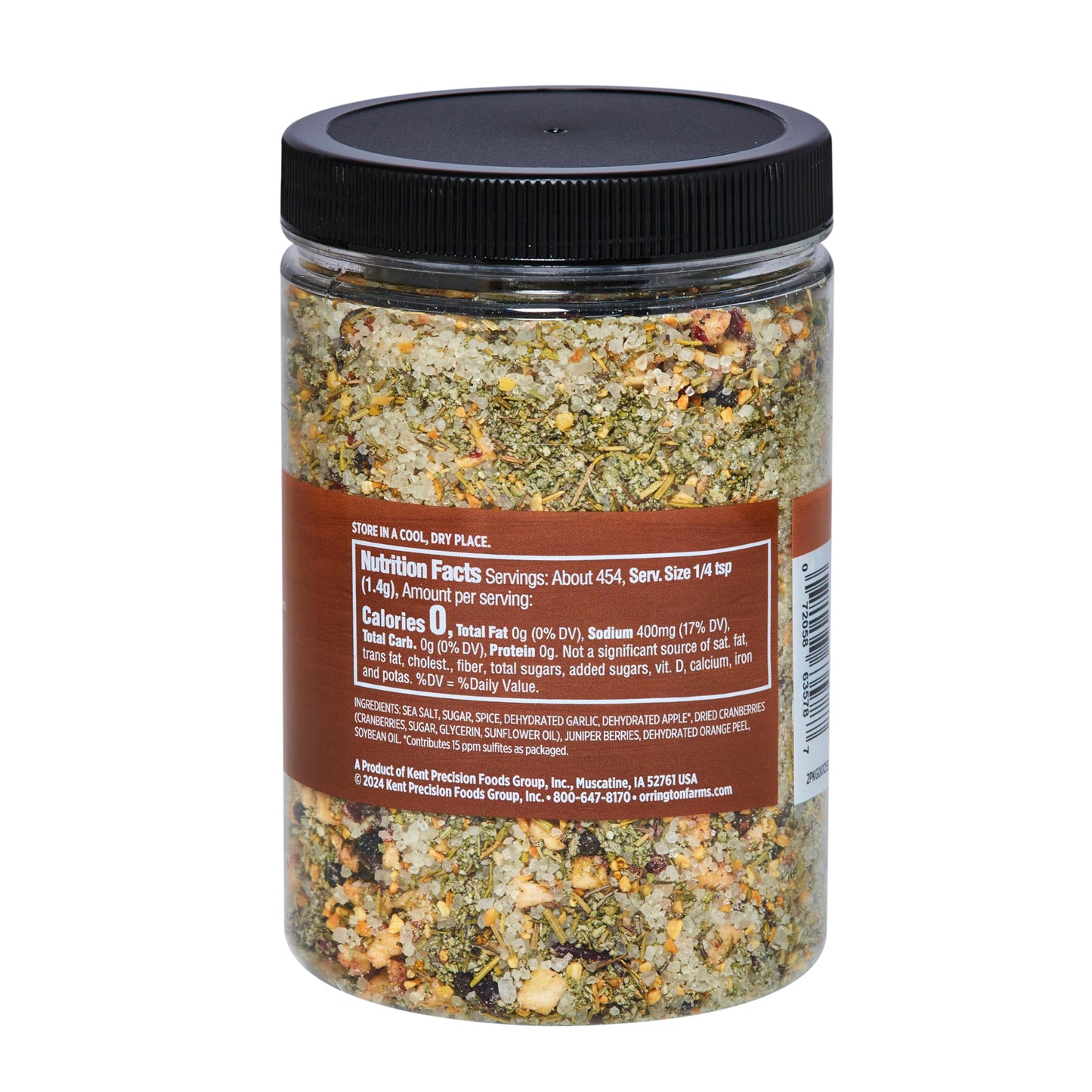 Orrington Farms Turkey Brine Mix | Savory Blend Of Sea Salt, Cranberries, Sage, Juniper Berries & More | Brine Turkeys Up To 25