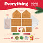 Gingerbread House kit [Set of 2] DIY Gingerbread House, Fun Holiday Activity for Kids, Ease Crafted Grooves Decor Kit of 2 House
