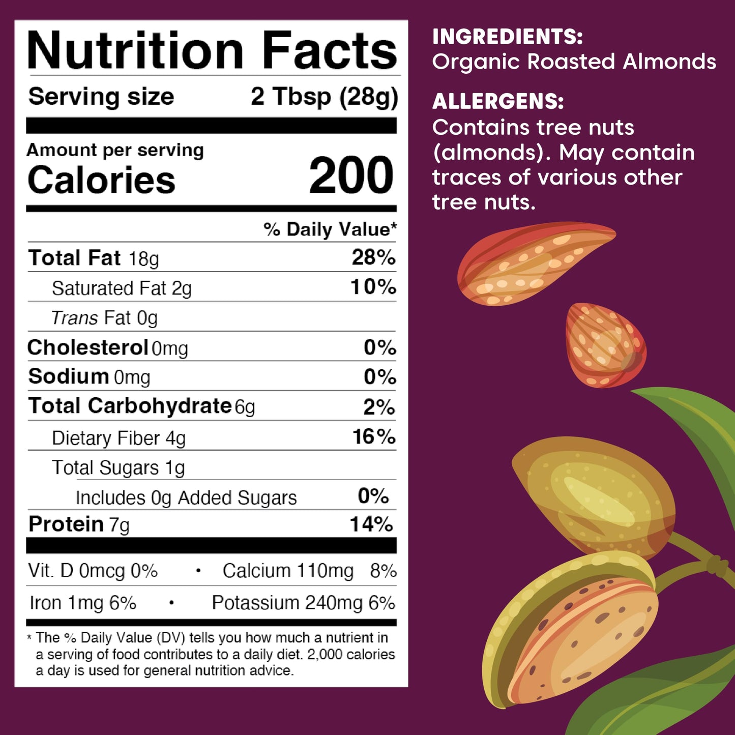 Wilderness Poets, Roasted Almond Butter - Organic, Smooth, Creamy, No Salt, Unsweetened Nut Butter - Bulk Size (40 Pound - 5 Gal