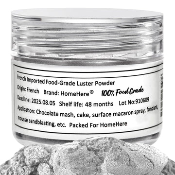 HomeHere Edible Luster Dust Food-Grade Glimmer Powder Glitter for Cake Decorating 7g, Edible Sprinkle Glitter for Cocktails Drin