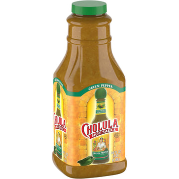 Cholula Green Pepper Hot Sauce, Jalapeno Hot Sauce, 64 Fl Oz Bulk Container