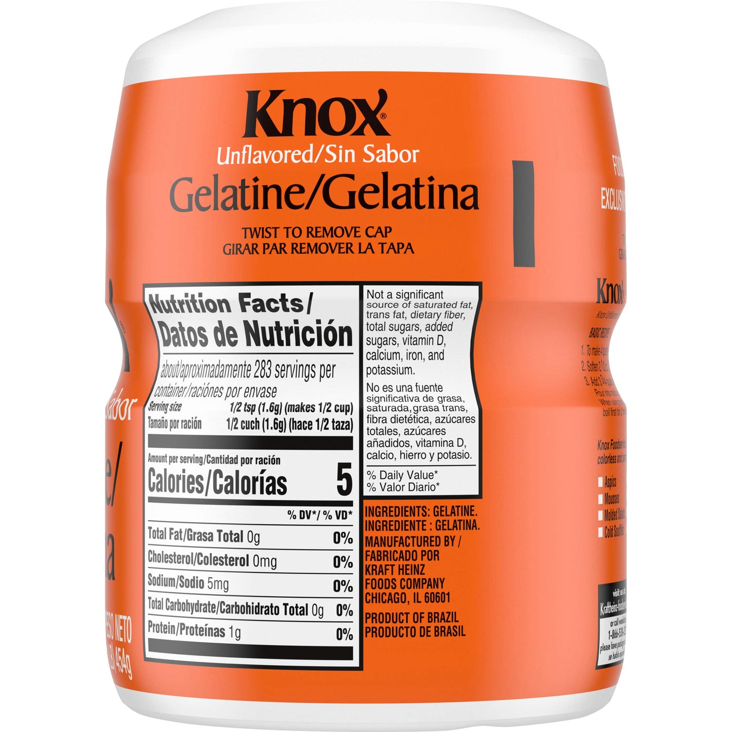 Knox Unflavored Gelatin (16 Oz Jugs, Pack Of 12)