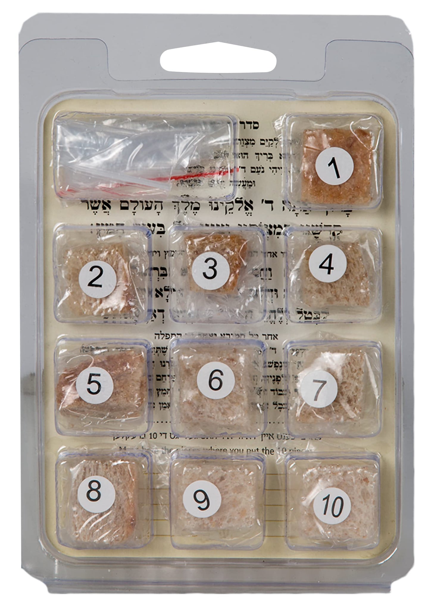 Ner Mitzvah Bedikas Chometz Bread - 10 Pieces Of Bread - Poly Bagged Seperately - Easy To Use