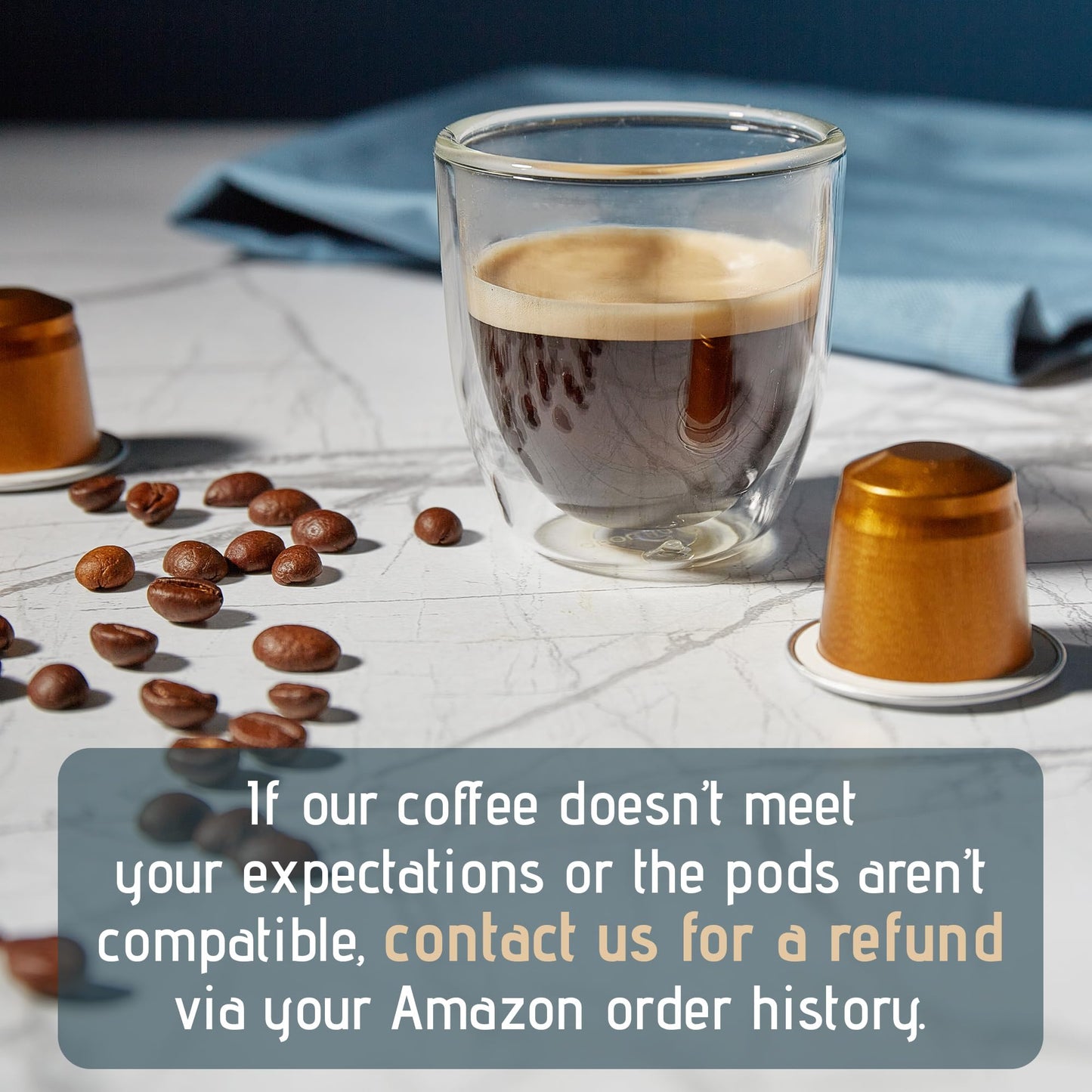 Artuzzi Decaf Espresso Pods for Nespresso Machines | 120ct Aluminum compact pieces | 100% Arabica | Italian Roast