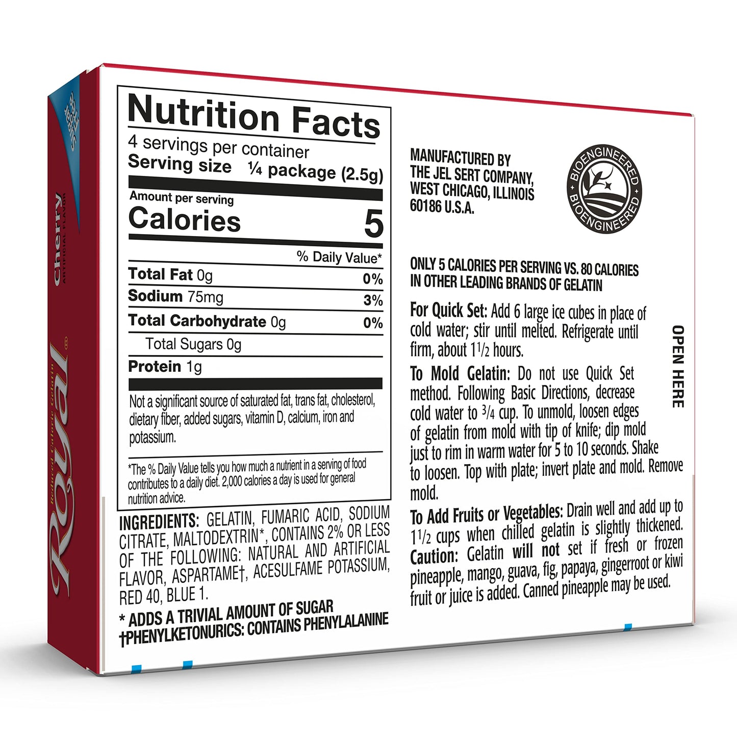 Royal Cherry Gelatin Dessert Mix, Sugar Free And Carb Free (12 - .32Oz Boxes)