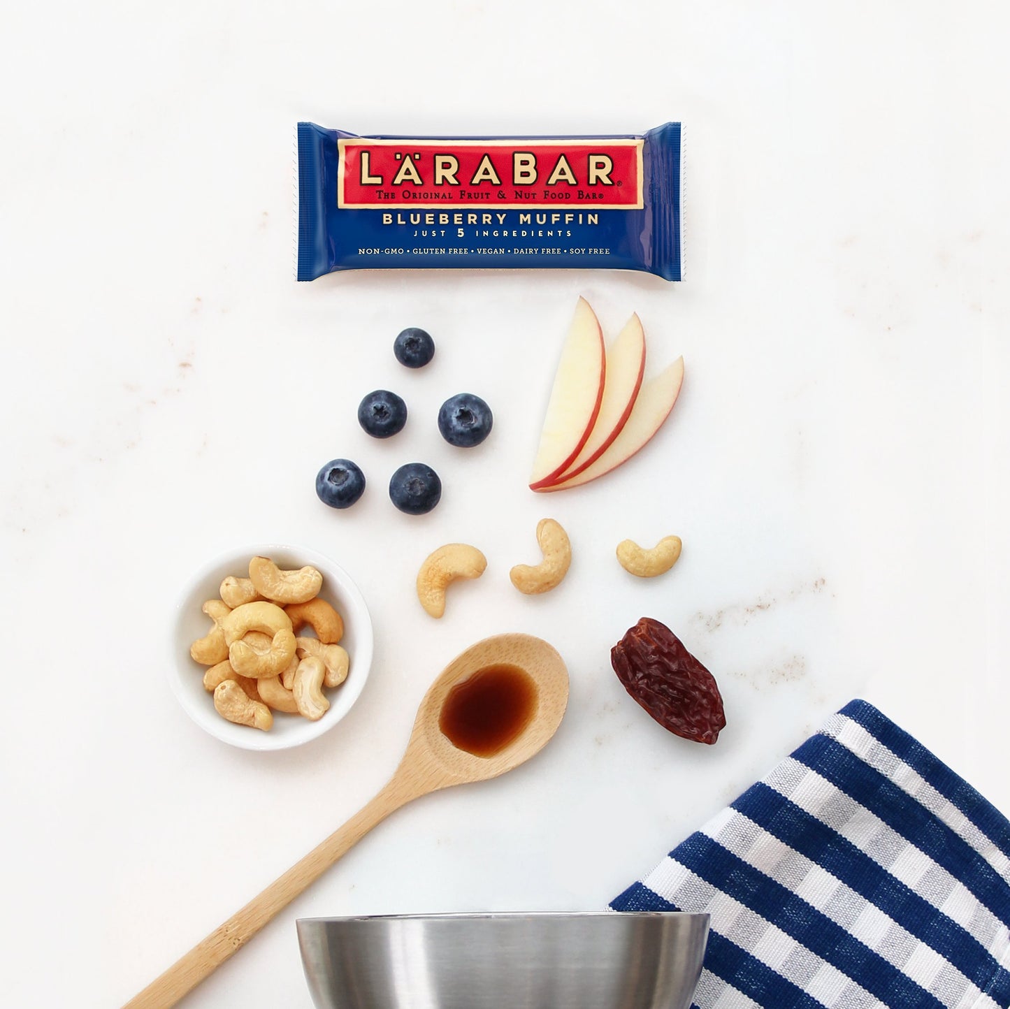 Larabar Cherry Pie (16 Ct) and Larabar Blueberry Muffin (16 Ct) Gluten Free Vegan Fruit & Nut Bars