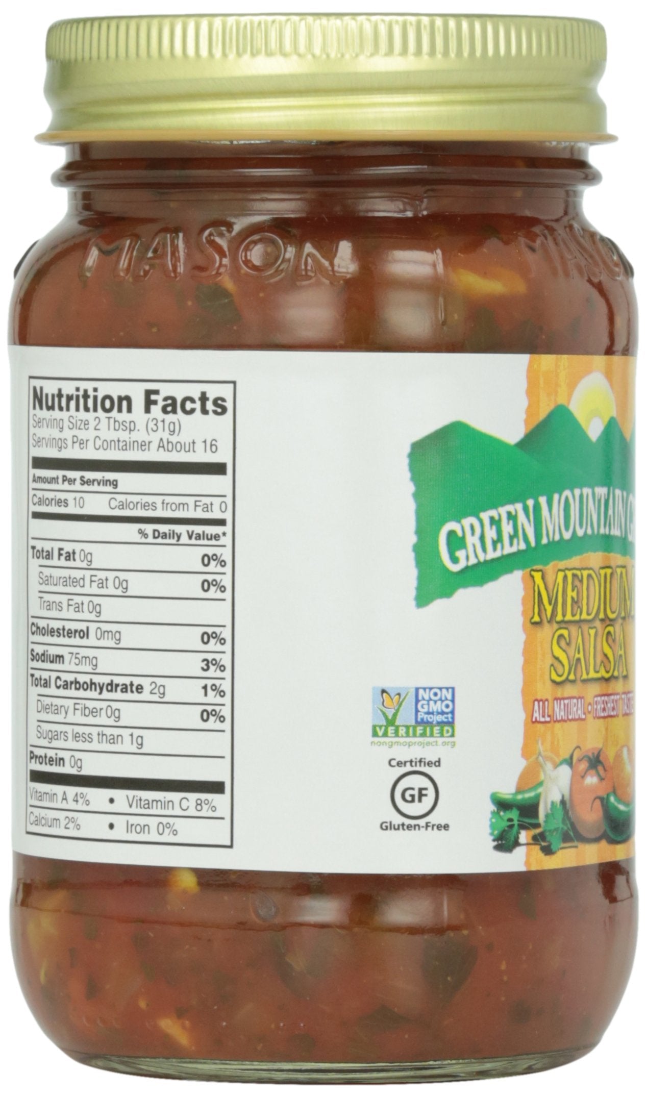 Green Mountain Gringo Medium Salsa, 16 Ounce -- 12 Per Case12