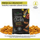 Crunchy Cravings Sesame Sticks, Honey Roasted Pineapple Habanero, 12-Pack of 3oz Snack Bags, Total 36oz