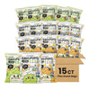 CauliPuffs - Corn, Rice, and Cauliflower Gluten Free Puffed Snack (15 x 0.75oz Bags, Variety Pack)