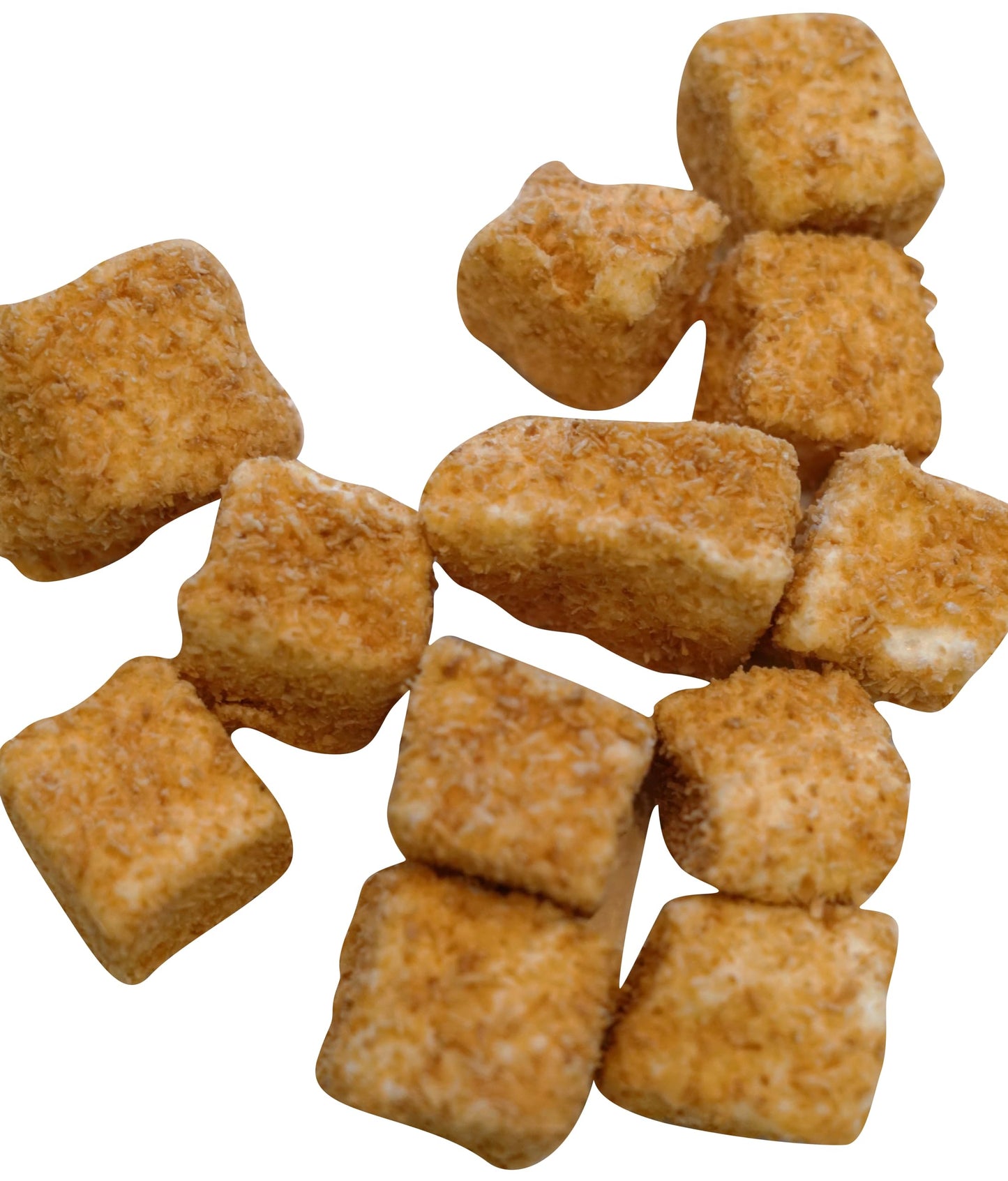 Toasted Coconut Marshmallows - 12 oz of Light Fluffy Sweet Toasted Coconut Coated Marshmallows in Resealable Bag